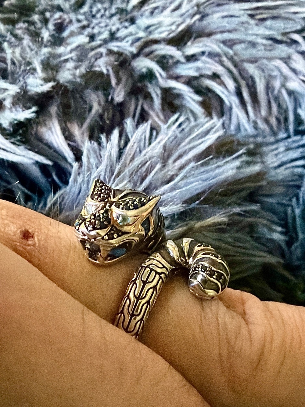 John Hardy Panther Tiger Wrap Ring